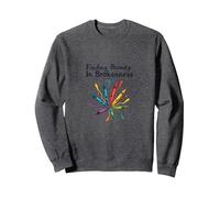 La Vita Non riguarda l'essere Questa Perfetta Arte Colorata a Pastello Felpa, Unisex per Adulti, Grigio Scuro, L