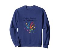 La Vita Non riguarda l'essere Questa Perfetta Arte Colorata a Pastello Felpa, Unisex per Adulti, Navy, S