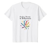 La Vita Non riguarda l'essere Questa Perfetta Arte Colorata a Pastello Maglietta, Bambini, Bianco, 2 Anni