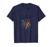 La Vita Non riguarda l'essere Questa Perfetta Arte Colorata a Pastello Maglietta, Uomo, Navy, XL