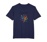 La Vita Non riguarda l'essere Questa Perfetta Arte Colorata a Pastello Maglietta, Uomo Taglie Grandi, Navy, 3X Tall