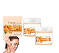 La vitamina C esfoliante per il viso, esfoliante per il corpo, esfoliante chiarisce i punti neri, migliora le macchie scure, rimuove delicatamente lo sporco idratante, carnagione dall'aspetto chiaro