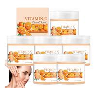 La vitamina C esfoliante per il viso, esfoliante per il corpo, esfoliante chiarisce i punti neri, migliora le macchie scure, rimuove delicatamente lo sporco idratante, carnagione dall'aspetto chiaro