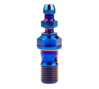 la vite di titanio, Bullone banjo for tubo freno in titanio di grado 5 e set di valvole di spurgo frizione M10x1mm/1,25mm multicolore(Burnt Blue-01,1.25MM-M10)