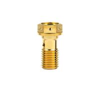 la vite di titanio, Bullone banjo for tubo freno in titanio di grado 5 e set di valvole di spurgo frizione M10x1mm/1,25mm multicolore(Gold,1.0MM-M10)