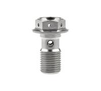 la vite di titanio, Bullone banjo for tubo freno in titanio di grado 5 e set di valvole di spurgo frizione M10x1mm/1,25mm multicolore(Type B Flange,1.0MM-M10)
