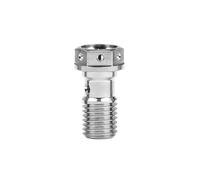 la vite di titanio, Bullone banjo for tubo freno in titanio di grado 5 e set di valvole di spurgo frizione M10x1mm/1,25mm multicolore(Titanium,1.25MM-M10)