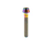 la vite di titanio, Viti for freni a disco M5 a testa conica, confezione da 4, grado 5, titanio multicolore, 9-60 mm(Rainbow,40MM-M5)