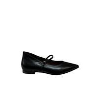 LA VITRINA Ballerina Donna Nappa Nera a Punta con Cinturino TROPEA - 100% Pelle