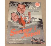 "La voce del desiderio" Rudolf Schock Kaufmann 1956 Danish Vintage Movie Program