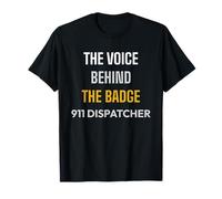 La Voce Dietro Il Distintivo 911 Dispatcher Pride Maglietta