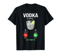 la vodka sta chiamando e devo andare liquore divertente dicendo vodka Maglietta