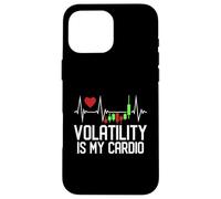La volatilità è il mio cardio - Grafico a candelabro Battito cardiaco Custodia per iPhone 16 Pro Max