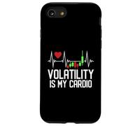 La volatilità è il mio cardio - Grafico a candelabro Battito cardiaco Custodia per iPhone SE (2020) / 7 / 8