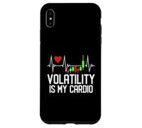 La volatilità è il mio cardio - Grafico a candelabro Battito cardiaco Custodia per iPhone XS Max