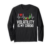 La volatilità è il mio cardio - Grafico a candelabro Battito cardiaco Maglia a Manica