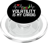 La volatilità è il mio cardio - Grafico a candelabro Battito cardiaco PopSockets PopGrip per MagSafe