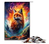 La volpe nel cratere è circondata da schizzi Molti puzzle da 1000 pezzi per adulti come regalo Il regalo migliore adatto per adolescenti dai 14 anni in su Dimensioni 75x50 cm