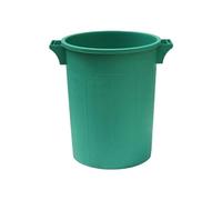 La zappa Bidone in PVC sovrapponibile senza coperchio per immondizia (75 lt - Ø 44 x h 63 cm, Verde)