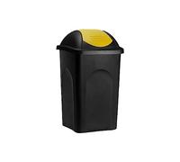 La zappa Bidone Multipat per immondizia con coperchio basculante (30 lt - 29 x 39 x h 50 cm, Giallo)