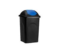 La zappa Bidone Multipat per immondizia con coperchio basculante (60 lt - 39 x 39 x h 68 cm, Blu)