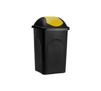 La zappa Bidone Multipat per immondizia con coperchio basculante (60 lt - 39 x 39 x h 68 cm, Giallo)