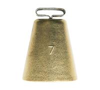 La zappa Campana in Ottone lucido con staffa da appendere per pecore e cani da caccia (3-34 x 45 mm)