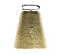 La zappa Campana in Ottone lucido con staffa da appendere per pecore e cani da caccia (5-42 x 57 mm)