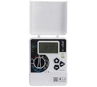 La zappa Centralina per irrigazione "Compact Dial" con trasformatore esterno e display ampio (Modello 6 stazioni)