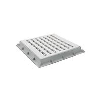 La zappa Chiusino pedonabile in polipropilene con griglia completo di telaio (30 x 30 cm)