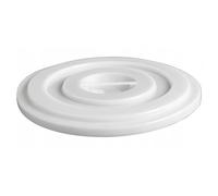 La zappa Coperchio in PVC sovrapponibile per bidone di immondizia (50 lt, Bianco)