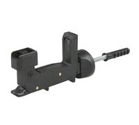 La zappa Ferma persiane automatico universale in plastica nera con bloccaggio da muro, aggancio e sgancio automatico, vite e tassello inclusi. (10)