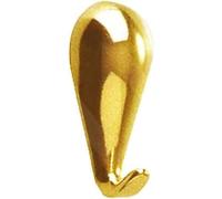 La zappa Gancio per quadri a forma di goccia di dimensioni 30 mm confezionato in blister da 5 pezzi (Bronzato)