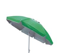 La zappa Ombrellone da mare con aste in fibra di vetro palo in alluminio orientabile (Verde, Ø 240 cm)