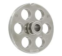 La zappa Piastra "Professionale" per Tritacarne numero 22 "Reber" in acciaio temperato (Foro 20 mm)