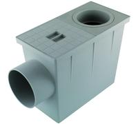 La zappa Pozzetto per pluviale in polipropilene con scarico laterale