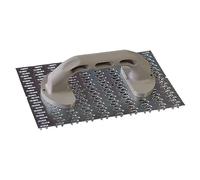 La zappa Raschiatore per intonaco a denti di lupo con manico in plastica 25 x 15 cm