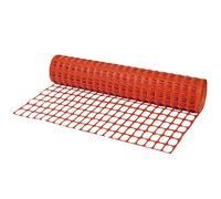 La zappa Rete segnaletica per delimitazione cantiere arancione in polietilene (1,8 x 50 mt, Arancione)