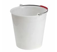 La zappa Secchio comune per uso casalingo in plastica con impugnatura ergonomica (Secchio comune, 12 litri)
