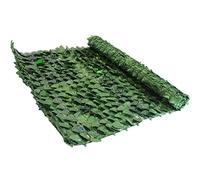La zappa Siepe Artificiale anticaduta Ultra Coprente per Balcone e Recinzione (1.5 x 3 mt, Edera con Rete Ombreggiante)