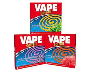 La zappa Spirali per diffusore in Coccio Vulcano Porta Zampirone antizanzare 10 Pezzi (Citronella)