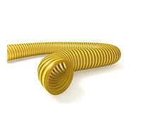 La zappa Tubo spiralato atossico per motopompa con spirale di rinforzo giallo per liquidi alimentari antiurto (Ø 50 mm, 1 m)