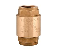 La zappa Valvola di ritegno Europa con corpo in ottone e tenuta in acciaio Inox (Modello 1/2")