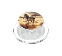 La zebra nella savana Libertà nella natura PopSockets PopGrip per MagSafe