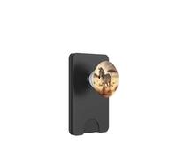 La zebra nella savana Libertà nella natura PopSockets PopWallet per MagSafe