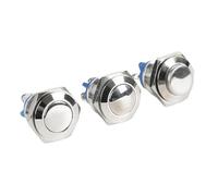 LA155-G 12MM 16mm 19mm 22mm 25MM 12V Interruttore della luce rotante Start Stop Interruttore a pulsante 220v 24v(Power light(PinType),12MM_SELF-LOCKING_3-6V)
