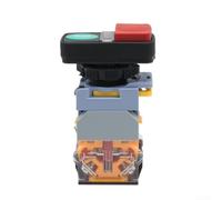 LA155B-11D/RG - Interruttore a pressione da 22 mm con LED verde, pulsante Start Stop Reset per 12 V, 24 V, 220 V, illuminato con contatti argentati per controlli industriali e macchine