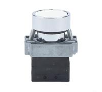 LA188 Serie 22 mm Pulsante di Pressione Pulsante Start/Stop in Lega di Zinco con Spia Spia, Intervallo di Temperatura di Funzionamento -40 ° C a 85 ° C per Dispositivi Elettrici (bianco)