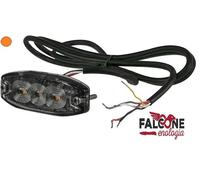 LA20073 Avvisatore lampeggiante, giallo, 3 LED 6,7 W, 12/24 V, 82x30x9 mm