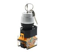 LA38-11Y/2 LA38-20Y/3 22mm Selettore a manopola Interruttore a chiave con blocco rotante 2 3 posizioni 1NO1NC 2NO con 2 chiavi Interruttore a pulsante con aggancio(1NO1NC)